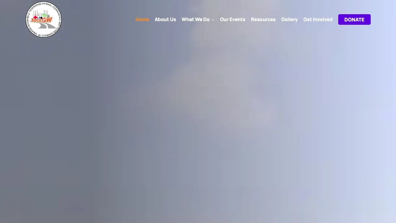 Force GW website homepage